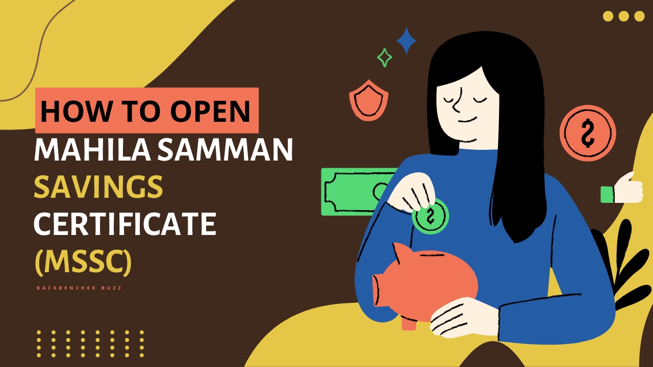 Woman saving money in piggy bank for Mahila Samman Savings Certificate account