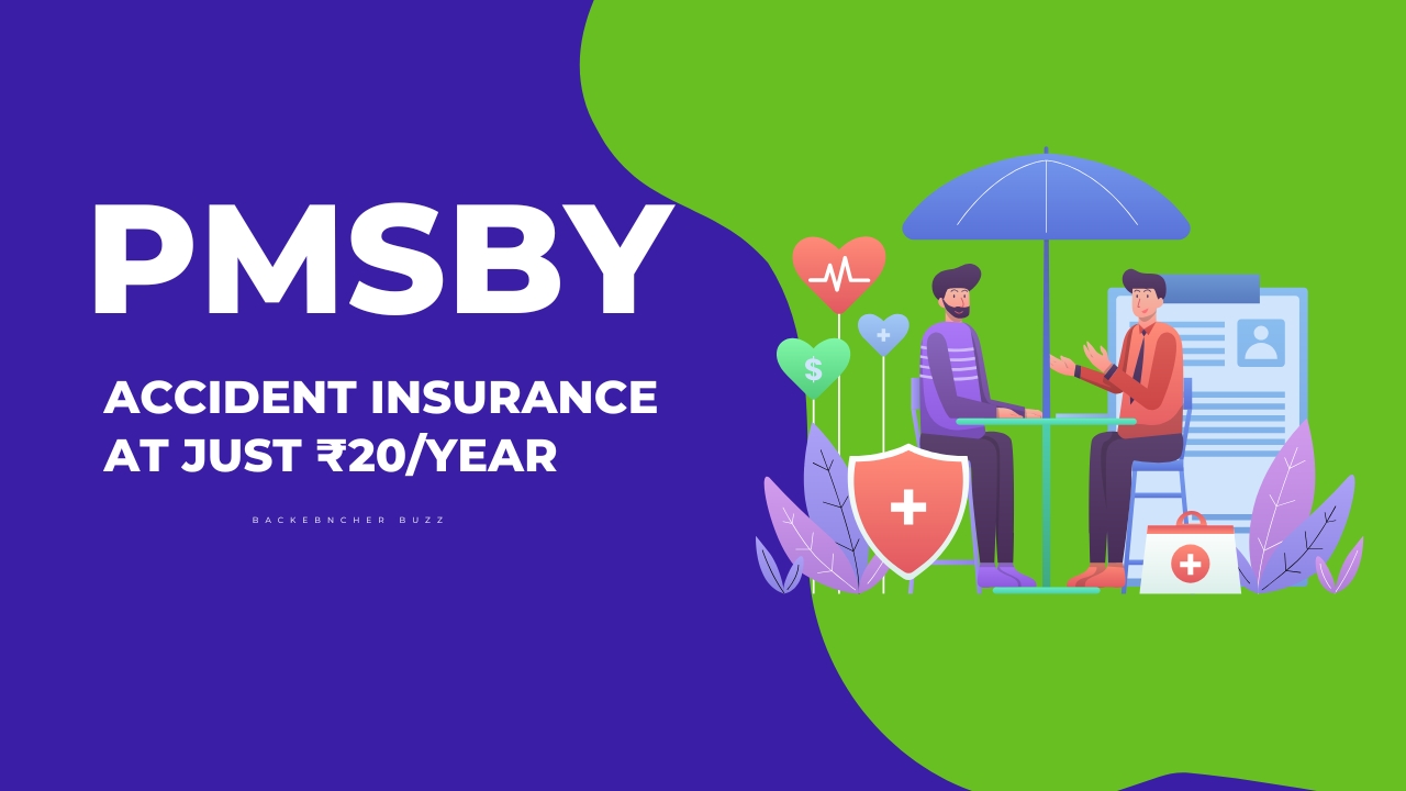 Affordable accident insurance plan under PMSBY with people discussing policy details