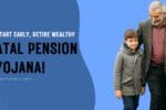 Elderly man and young boy promoting early savings through Atal Pension Yojana