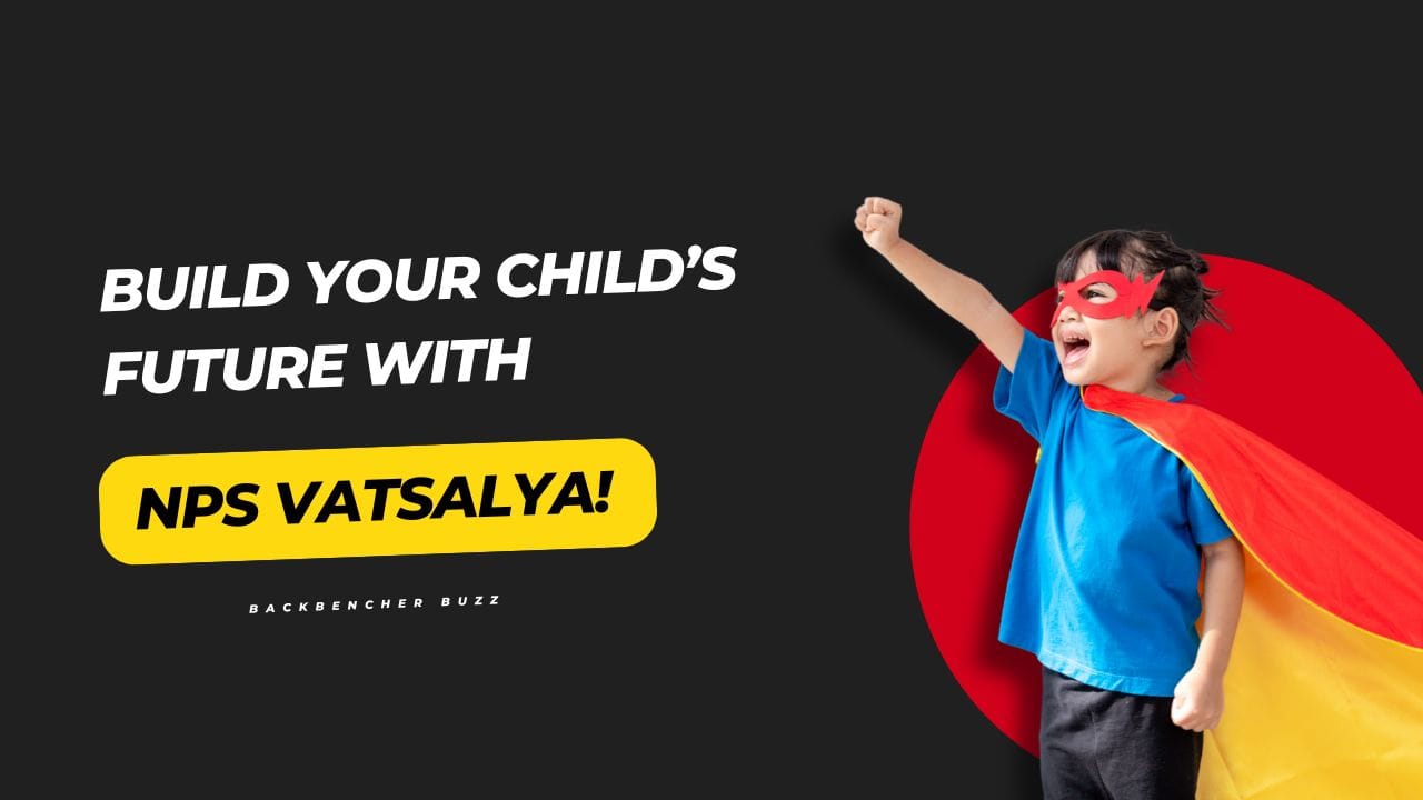 Child dressed as superhero representing bright future with NPS Vatsalya