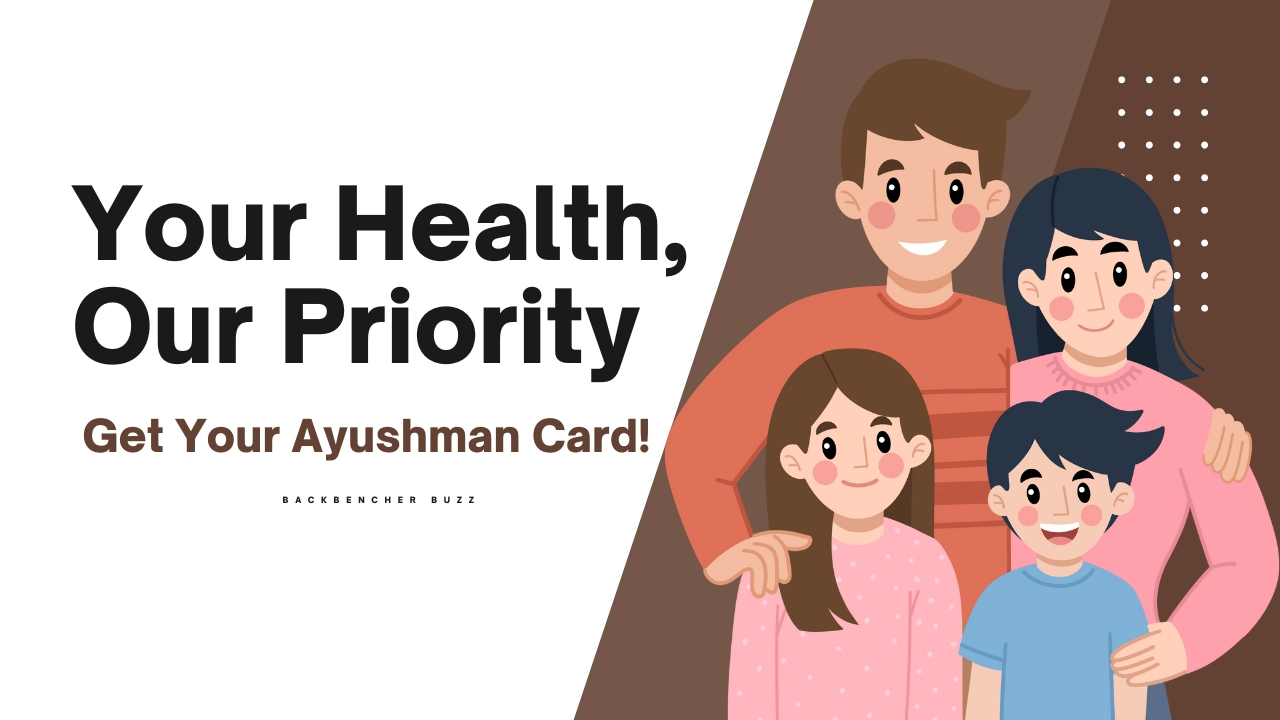 Smiling family protected by Ayushman Card health benefits