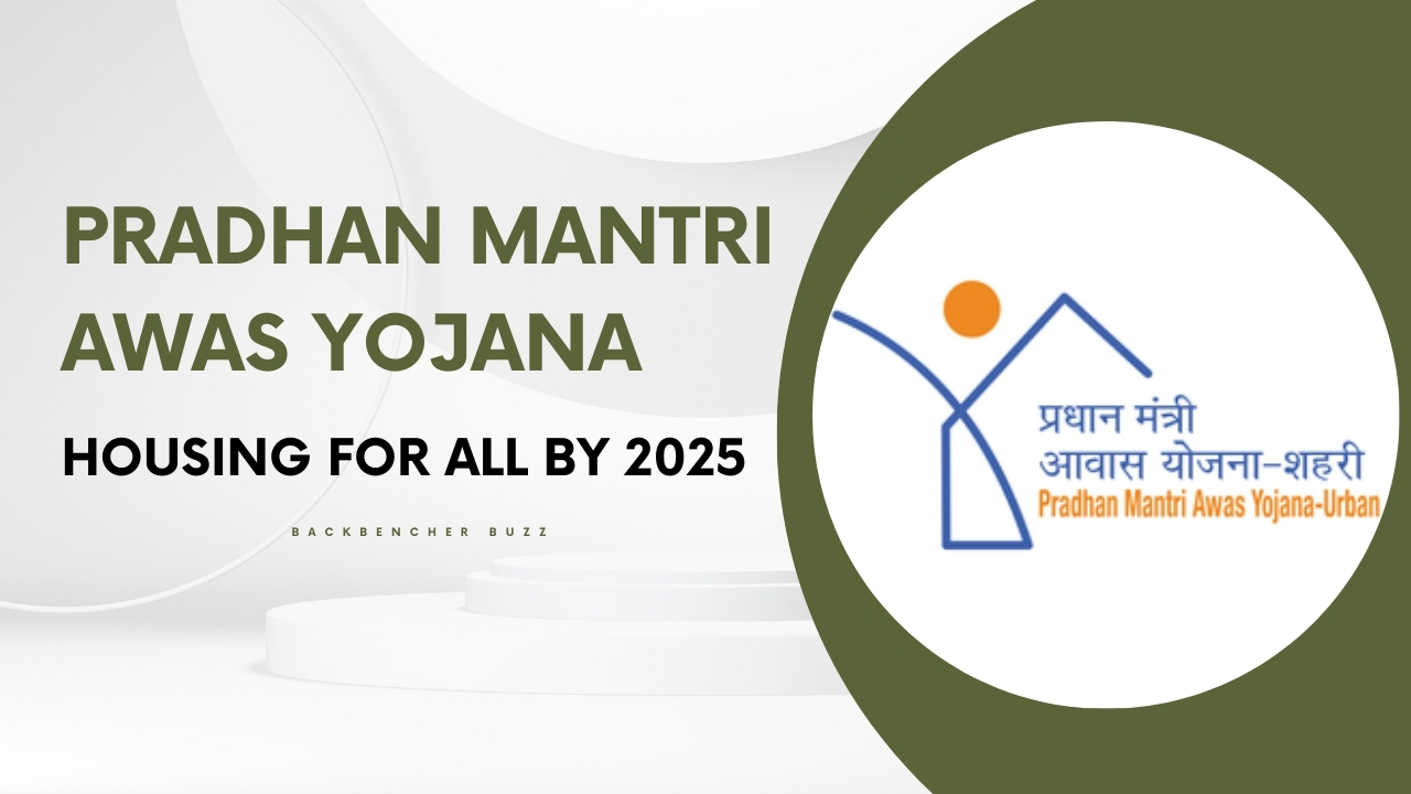 Official Pradhan Mantri Awas Yojana logo with a message of housing for all by 2025
