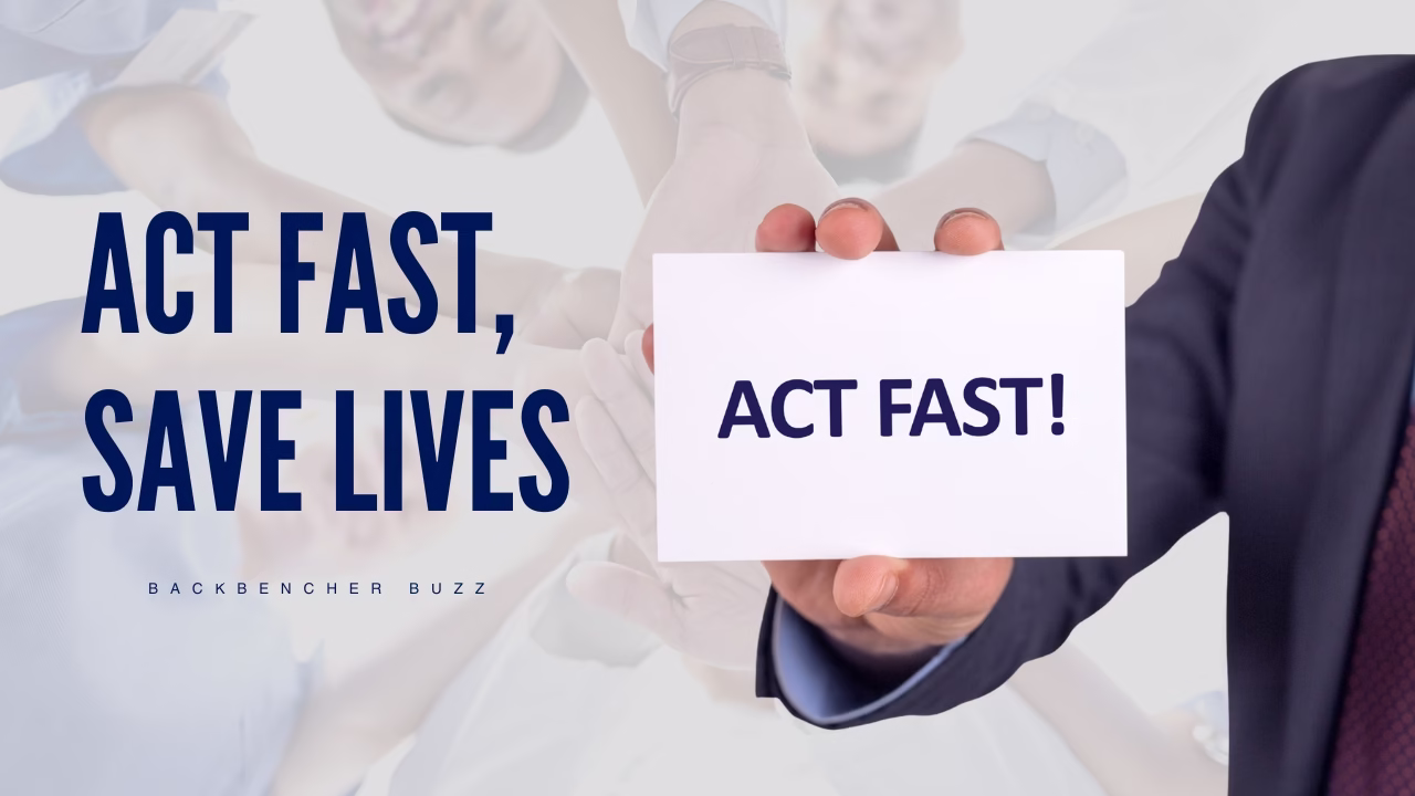 Call to action card emphasizing the importance of acting fast to prevent brain eating amoeba fatalities