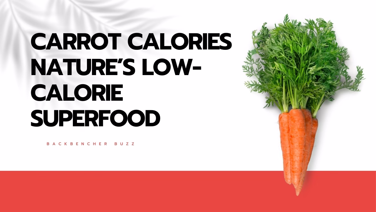 Bunch of fresh carrots with greens representing Carrot Calories as a natural low-calorie superfood