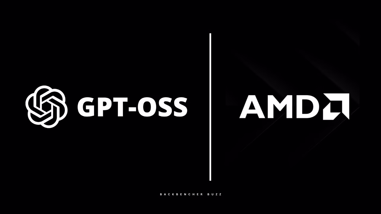 GPT-OSS and AMD logos showcasing partnership for open-source AI development and deployment on Ryzen processors