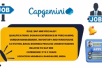 Capgemini logo with yellow panel showing SAP MM Specialist qualifications and locations Mumbai and Bangalore.