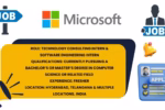 Summary of Microsoft Technology Consulting and Software Engineering Internships with qualifications and locations.