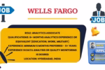 Wells Fargo job summary for Analytics Associate with experience and location details in Hyderabad, India.