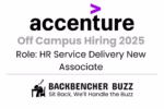 Accenture Off Campus Hiring 2025 for HR Service Delivery New Associate, promoted by Backbencher Buzz.