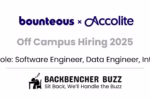 Bounteous x Accolite Off Campus Hiring 2025 for Software Engineer, Data Engineer, Intern.