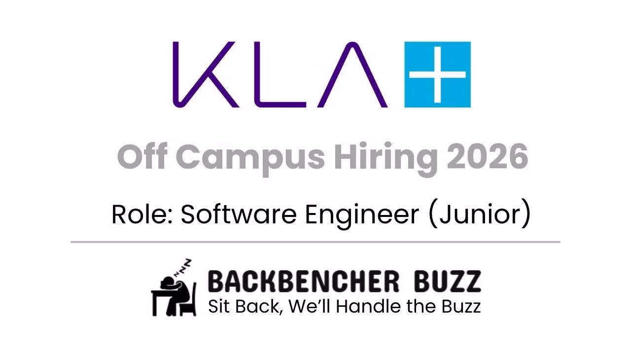KLA off campus hiring 2026 software engineer junior banner