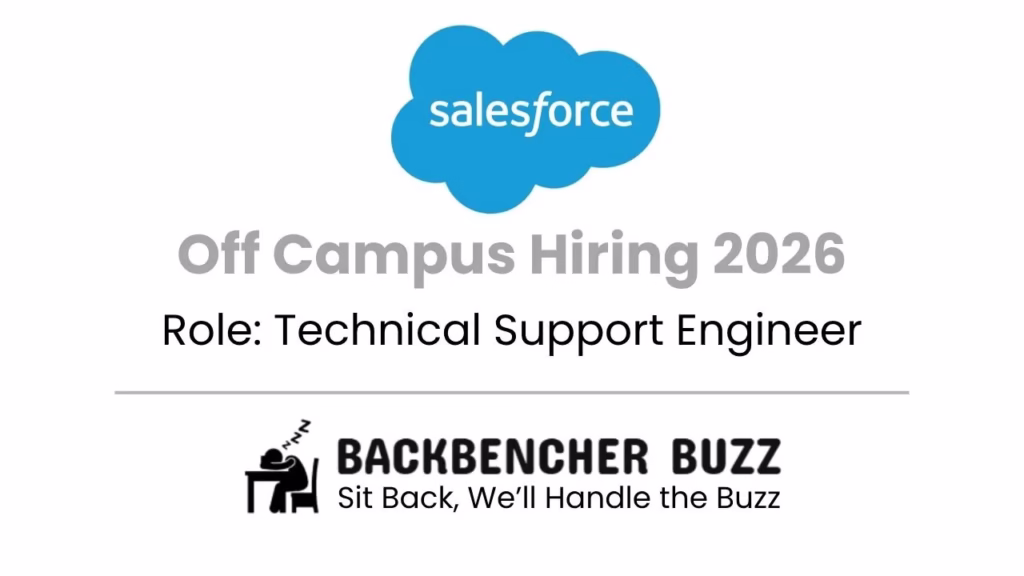 Salesforce off campus hiring 2026 technical support engineer banner