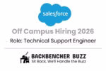 Salesforce off campus hiring 2026 technical support engineer banner